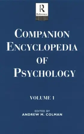 Colman |  Companion Encyclopedia of Psychology | Buch |  Sack Fachmedien