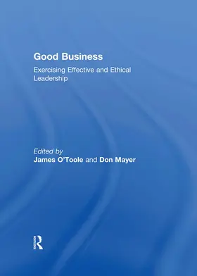 O'Toole / Mayer |  Good Business | Buch |  Sack Fachmedien