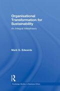 Edwards |  Organizational Transformation for Sustainability | Buch |  Sack Fachmedien