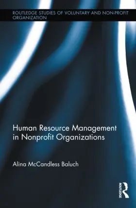 McCandless Baluch |  Human Resource Management in Nonprofit Organizations | Buch |  Sack Fachmedien