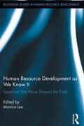 Lee |  Human Resource Development as We Know It | Buch |  Sack Fachmedien