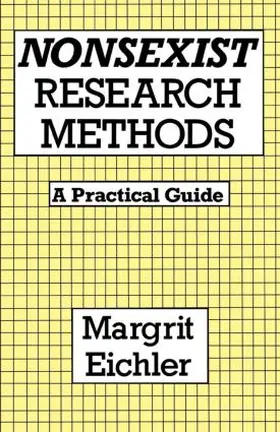 Eichler |  Nonsexist Research Methods | Buch |  Sack Fachmedien