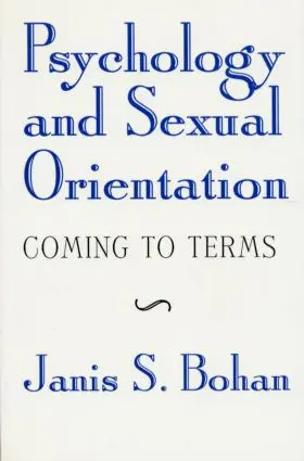 Bohan |  Psychology and Sexual Orientation | Buch |  Sack Fachmedien