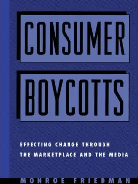 Friedman |  Consumer Boycotts | Buch |  Sack Fachmedien