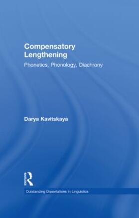 Kavitskaya / Horn |  Compensatory Lengthening | Buch |  Sack Fachmedien