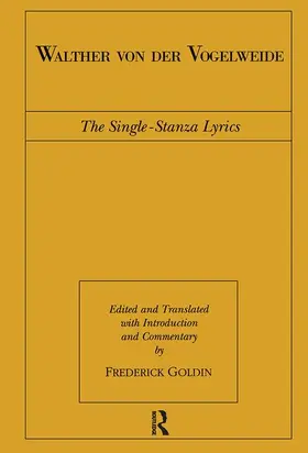 Goldin |  Walther von der Vogelweide | Buch |  Sack Fachmedien