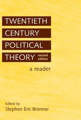 Bronner |  Twentieth Century Political Theory | Buch |  Sack Fachmedien
