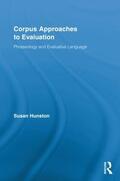 Hunston |  Corpus Approaches to Evaluation | Buch |  Sack Fachmedien