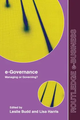 Budd / Harris |  e-Governance | Buch |  Sack Fachmedien