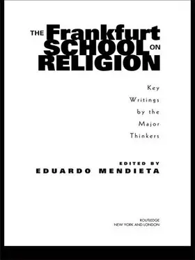 Mendieta | The Frankfurt School on Religion | Buch | 978-0-415-96696-2 | www.sack.de