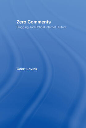 Lovink |  Zero Comments | Buch |  Sack Fachmedien