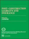 Knocke |  Post-Construction Liability and Insurance | Buch |  Sack Fachmedien