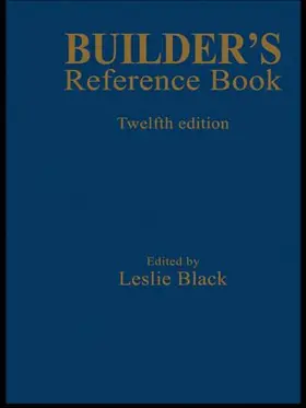Black |  Builder's Reference Book | Buch |  Sack Fachmedien