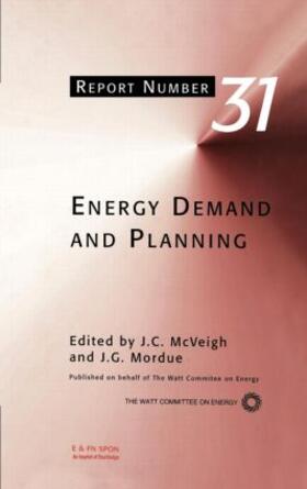McVeigh / Mordue | Energy Demand and Planning | Buch | sack.de