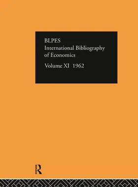  Intl Biblio Econom 1962 Vol 11 | Buch |  Sack Fachmedien