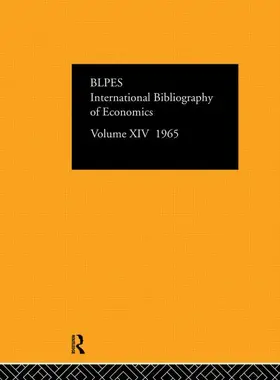 BLPES |  Intl Biblio Econom 1965 Vol 14 | Buch |  Sack Fachmedien