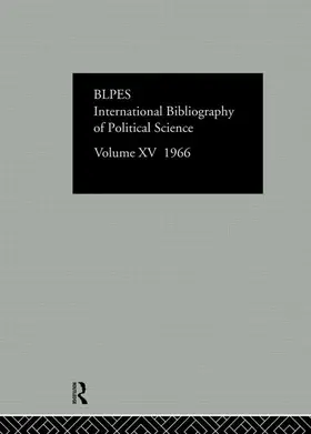 BLPES |  Intl Biblio Pol Sc 1966 Vol 15 | Buch |  Sack Fachmedien