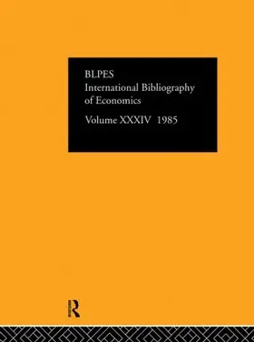 Informa |  IBSS: Economics: 1985 Volume 34 | Buch |  Sack Fachmedien