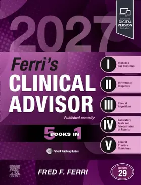 Ferri |  Ferri's Clinical Advisor 2027 | Buch |  Sack Fachmedien