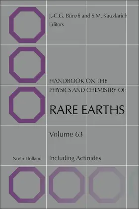 Bunzli / Kauzlarich |  Handbook on the Physics and Chemistry of Rare Earths | Buch |  Sack Fachmedien