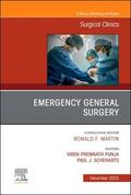 Punja / Schenarts |  Emergency General Surgery, An Issue of Surgical Clinics | Buch |  Sack Fachmedien