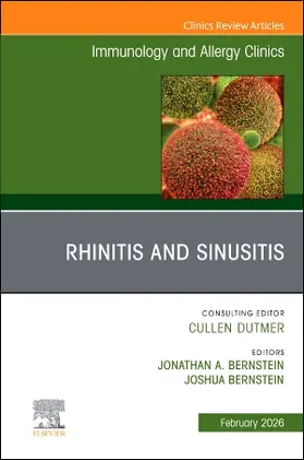 Bernstein |  Rhinitis and Sinusitis, an Issue of Immunology and Allergy Clinics of North America | Buch |  Sack Fachmedien