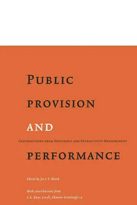 Blank |  Public Provision and Performance | Buch |  Sack Fachmedien