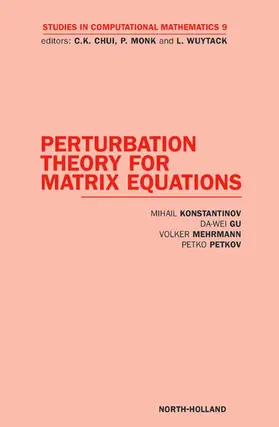 Konstantinov / Wei Gu / Mehrmann |  Perturbation Theory for Matrix Equations | Buch |  Sack Fachmedien