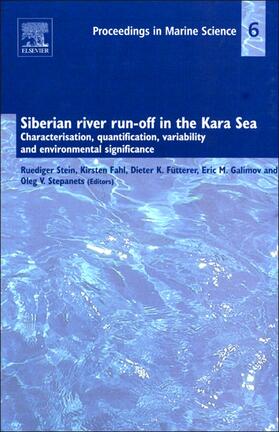 Stein / Fahl / Fütterer | Siberian river run-off in the Kara Sea | Buch | 978-0-444-51365-6 | sack.de