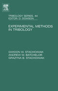 Stachowiak / Batchelor |  Experimental Methods in Tribology | Buch |  Sack Fachmedien