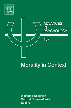Edelstein / Nunner-Winkler |  Morality in Context | Buch |  Sack Fachmedien