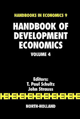 Schultz / Strauss |  Handbook of Development Economics | Buch |  Sack Fachmedien