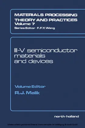 Malik |  III-V Semiconductor Materials and Devices | eBook | Sack Fachmedien
