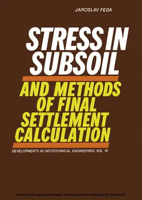 Feda |  Stress in Subsoil and Methods of Final Settlement Calculation | eBook | Sack Fachmedien