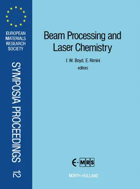Boyd / Rimini |  Beam Processing and Laser Chemistry | eBook | Sack Fachmedien