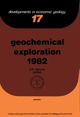 Parslow |  Geochemical Exploration 1982 | eBook | Sack Fachmedien
