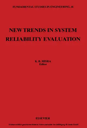 Misra |  New Trends in System Reliability Evaluation | eBook | Sack Fachmedien