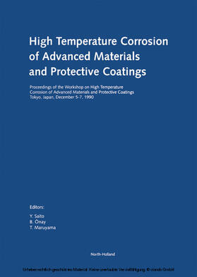 Saito / Önay / Maruyama | High Temperature Corrosion of Advanced Materials and Protective Coatings | E-Book | sack.de
