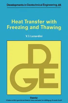 Lunardini |  Heat Transfer with Freezing and Thawing | eBook | Sack Fachmedien