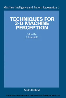 Rosenfeld |  Techniques for 3-D Machine Perception | eBook | Sack Fachmedien