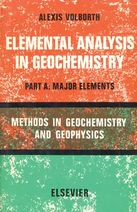 Volborth |  Elemental Analysis in Geochemistry | eBook | Sack Fachmedien