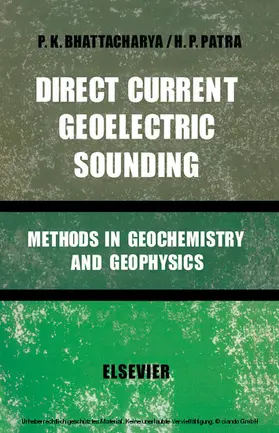 Bhattacharya |  Direct Current Geoelectric Sounding | eBook | Sack Fachmedien