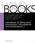 Handbook of Behavioral Economics - Foundations and Applications 1 | Buch |  Sack Fachmedien