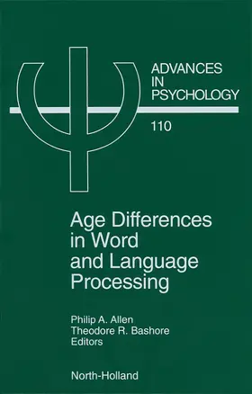 Allen / Bashore |  Age Differences in Word and Language Processing | Buch |  Sack Fachmedien