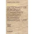 Bock / Frey |  Elsevier's Dictionary of European Community Company/Business/Financial Law | Buch |  Sack Fachmedien