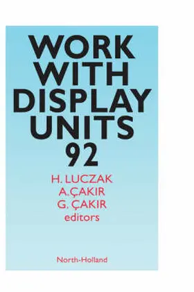 Luczak / Çakir |  WORK WITH DISPLAY UNITS 1992 | Buch |  Sack Fachmedien