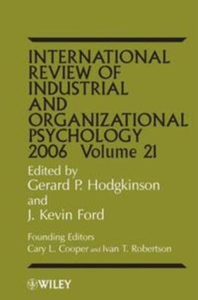 Hodgkinson / Ford / Cooper | International Review of Industrial and Organizational Psychology, 2006 Volume 21 | E-Book | sack.de