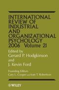 Hodgkinson / Ford / Cooper |  International Review of Industrial and Organizational Psychology, 2006 Volume 21 | eBook | Sack Fachmedien