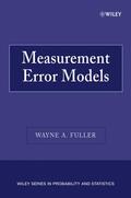 Fuller |  Measurement Error Models | Buch |  Sack Fachmedien