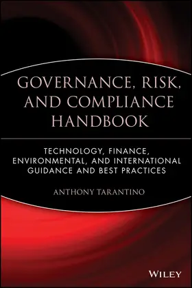 Tarantino | Governance, Risk, and Compliance Handbook | Buch | 978-0-470-09589-8 | www.sack.de